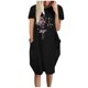 thumbnail image 1 of Vestido suelto de manga corta informal con estampado floral de moda de verano para mujer con bolsillo y cuello redondo Pompotops ghjkhdj11968, 1 of 5
