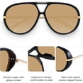 thumbnail image 4 of Retro  Aviator Sunglasses for Women Men Metal 70s Aviators 2026 Fashion Shades for Beach Vacation UV400, 4 of 6