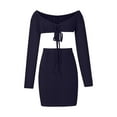 thumbnail image 5 of Nuoqisi Two Piece Skirt Set Shirt and Skirt Set for Women Going Out Sets Club Outfits Cute 2 Piece Sets Fashion Rave Mini Skirt, 5 of 8