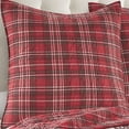 thumbnail image 2 of Levtex Home - Yuletide - Euro Sham Set of Two - (26x26in.), No Insert -Quilted Plaid - Red, Green, Cream - Cotton, 2 of 6