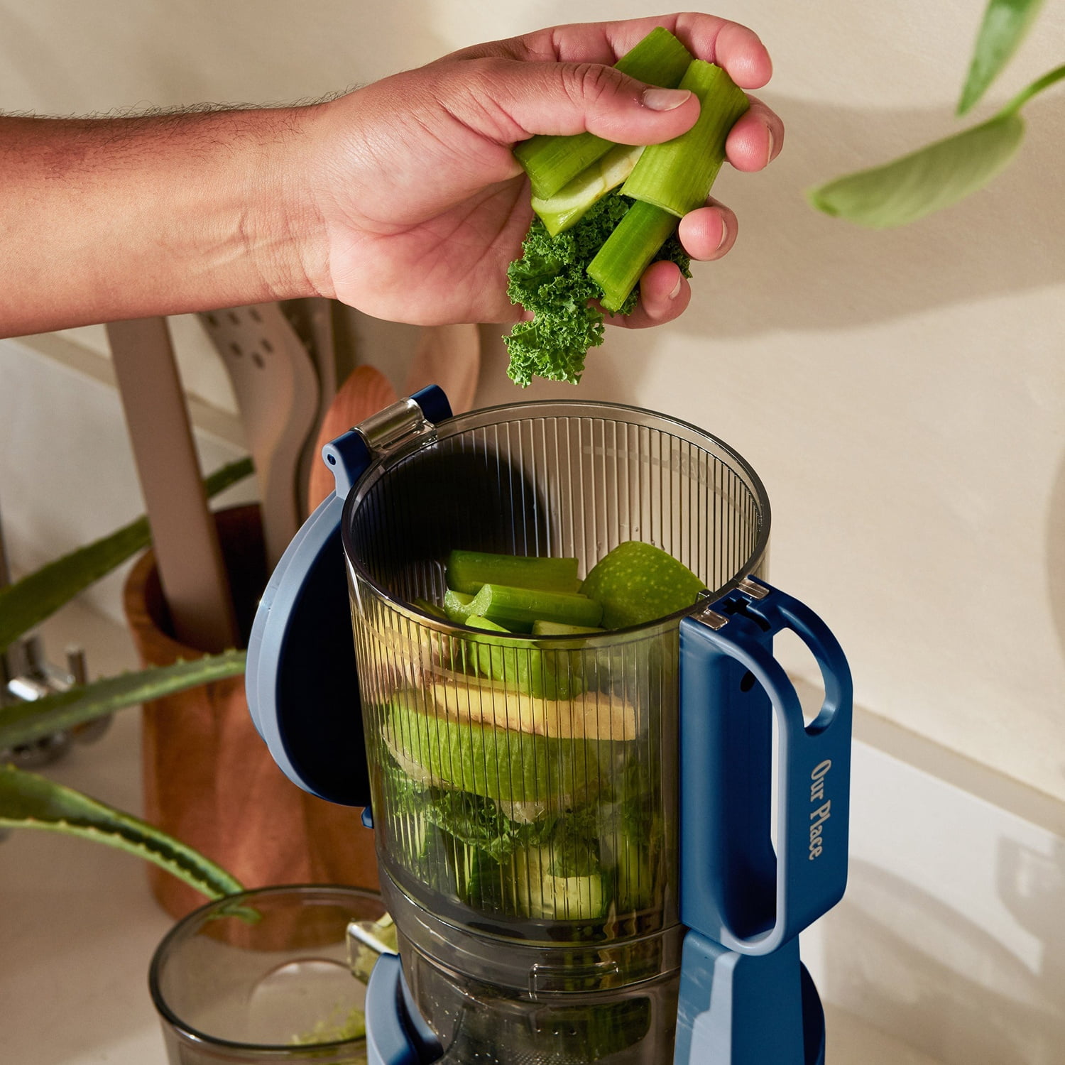 Our Place Cold Press Batch Juicer, Blue