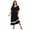 Black, variant on akafmk Long Nightgowns for Women Short Sleeve Sleep Dress Ruffle Hem Casual Fashion Soft Sleepwear Homewear House Dress, Sizes 3XL