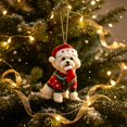 thumbnail image 6 of Christmas Tree Ornaments, Acrylic Cute Puppy Hanging Pendants with Crisp Printing, Holiday Hang Tags for Home Indoor Party Festive Decor, 6 of 6
