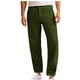 thumbnail image 2 of Pantalones largos para hombre, de pana de color liso, con bolsillos y botones, informales, holgados y de pierna recta, de algodón., 2 of 6