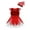 Red, variant on TiaoBug Kids Girls Santa Claus Costume Christmas Dress Sequins Striped Princess Tutu