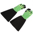 thumbnail image 1 of 1 par antideslizante resistente al desgaste trabajo jardín guantes de prevención de cortes guantes de manipulación verde, 1 of 8