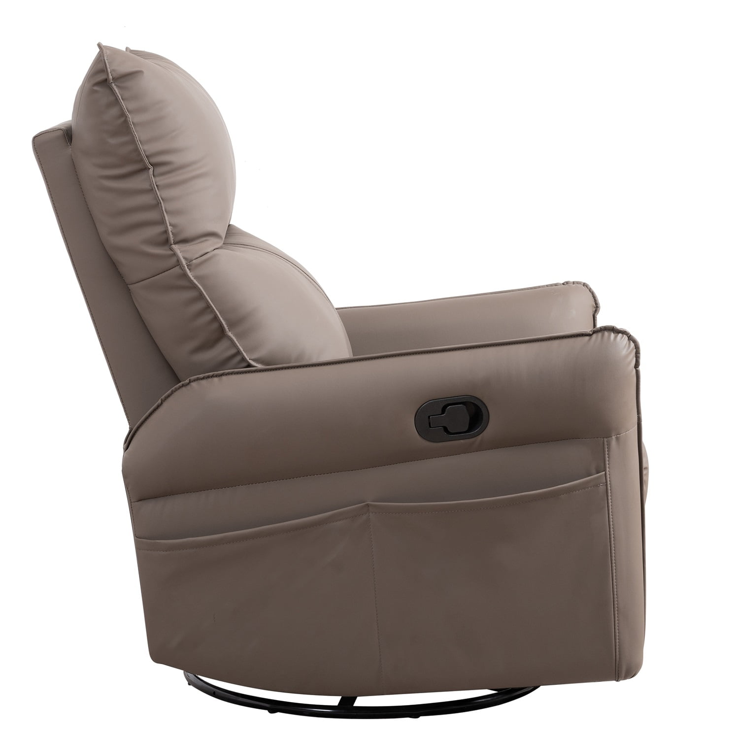 Kadyn Rocking Recliner Chair, 360 Degree Swivel Nursery Rocking Chair, Home Theater Seating with USB Charging Ports for Living Room Bedroom, Brown Kadyn Rocking Recliner Chair, 360 Degree Swivel Nursery Rocking Chair, Home Theater Seating with USB Charging Ports for Living Room Bedroom, Brown