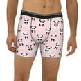 thumbnail image 2 of Salouo Cute Kawaii Panda Pattern Men's Boxer Briefs, Soft & Breathable Underwear Elastic Waistband Briefs for Men,1-Pack, 2 of 7