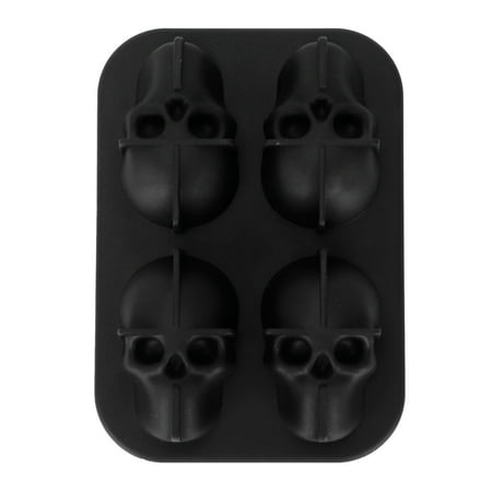 

Distinctive Skull Shape Ice Mold Silicone Irregular Ice Cubes Tray for Home Bar Party Summer