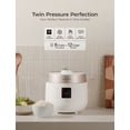 thumbnail image 2 of CUCKOO CRP-ST0609FW 6-Cup (Uncooked) / 12-Cup (Cooked) Twin Pressure Rice Cooker & Warmer with Nonstick Inner Pot, 16 Menu Options, 3 Voice Guide, Auto Clean (White), 2 of 9
