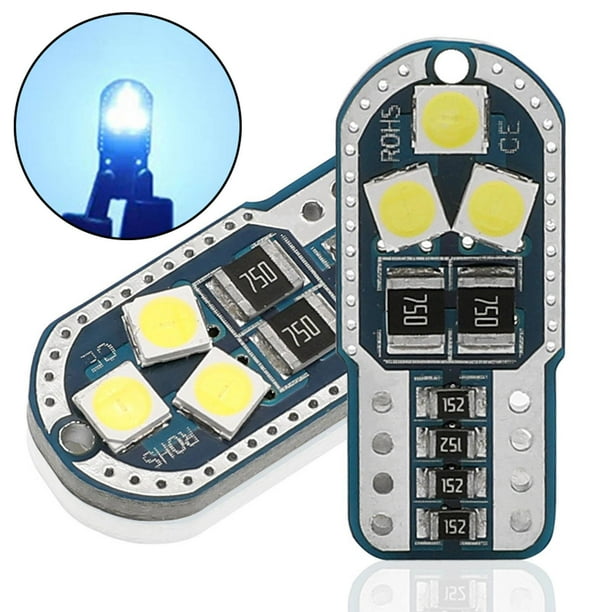 2 uds W5W T10 194 168/ 6000K /6SMD /DC12V bombillas led lámpara de estacionamiento reemplazo Interior del coche lámpara de puerta de señal automática Luz yotijar Bombilla de luces