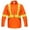 Orange, variant on Flame Resistant FR High Visibility Hi Vis Shirt - 88% C/12% N - 7oz (2X-Large, Khaki)