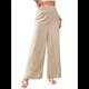 thumbnail image 3 of Pantalones de Mujer con Cintura Elástica Fruncida, Pierna Recta, Tiro Alto y Largos. Albaricoque L, 3 of 8