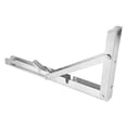 thumbnail image 4 of Soporte de pared plegable de acero inoxidable con forma de triángulo para estante (12 pulgadas), 4 of 7