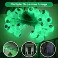 thumbnail image 3 of Ninonly Halloween Eyeball String Lights,16FT 30LED Halloween Light Outdoor Battery Operated,8 Modes Green Eyeballs Halloween Decorations Waterproof for House Party Garden Yard Outdoor Halloween Decor, 3 of 7