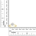 thumbnail image 5 of AFFY 1.75CT 8.5MM Round Moissanite Diamond Solitaire Promise Ring for Women 14K Yellow Gold over Silver-4, 5 of 6
