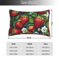 thumbnail image 2 of Yiaed Strawberry2 Print Brushed Microfiber Envelope Pillowcases, Standard,Envelope Closure Pillow Cases(No pillow core)-14"x20", 2 of 6