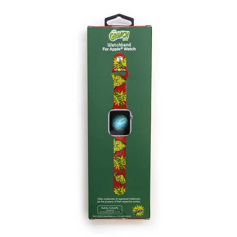 Apple Watch with Red Case and Black Grinch Band il_1080xN.2594889431_9py9.jpg main image 2