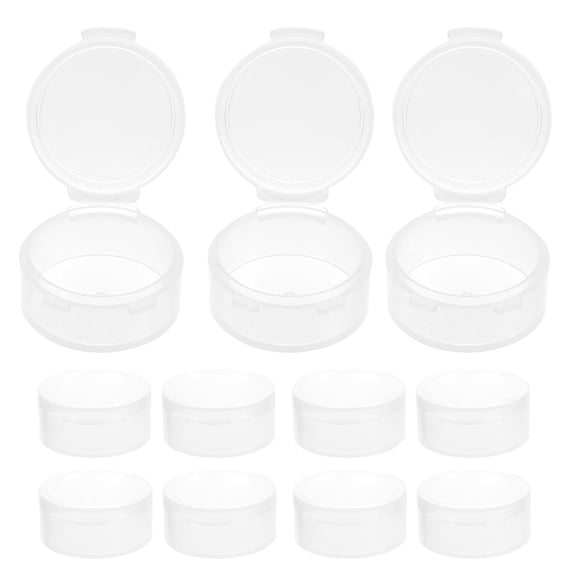ELAYARD 15-Pack Small Clear Plastic Storage Cases, Portable Organizer Boxes for Travel, Daily Use, and
