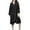 Black, variant on AherBiu Womens Robes Lightweight Soft Long Sleeve Bathrobe Knee Length Robe Pajamas Sleepwear with Pockets