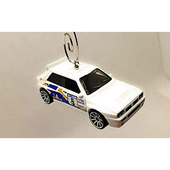 Lancia Delta Integrale Christmas Ornament 1:64 White