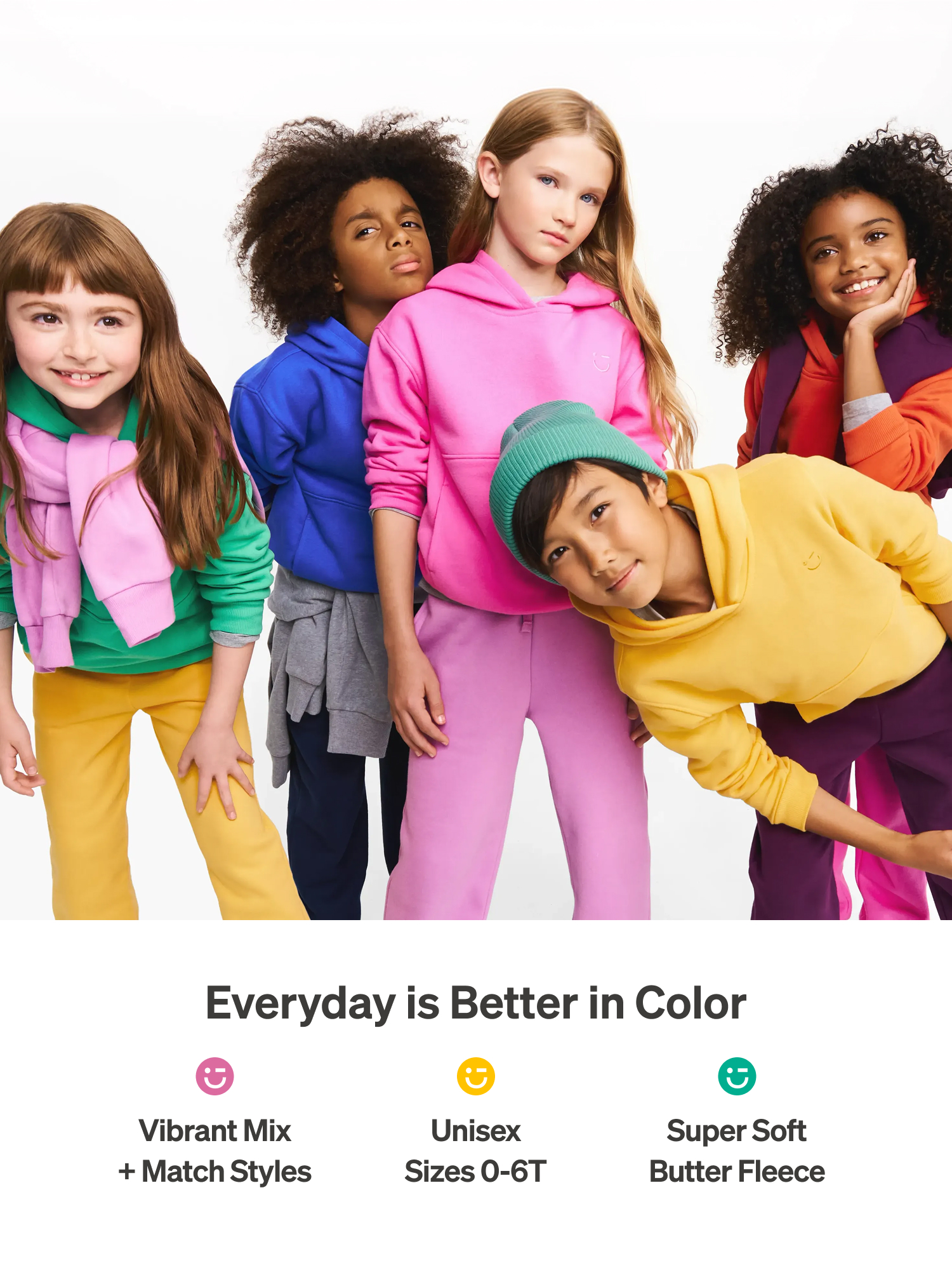 Color Mix by Garanimals Kids Fleece Hoodie photo 4