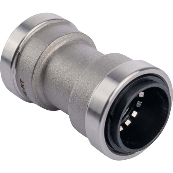 QuickFitting 3/4 In. Push-to-Connect Stainless Steel Straight Coupling SS821R