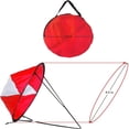 thumbnail image 2 of Greeniant Kayak plegable de PVC, de viento, barco portátil, canoa de pesca, tabla de surf, toldo de seguridad a favor del viento, equipo Universal de Deportes acuáticos rojo Greeniant OD019699-01B, 2 of 6