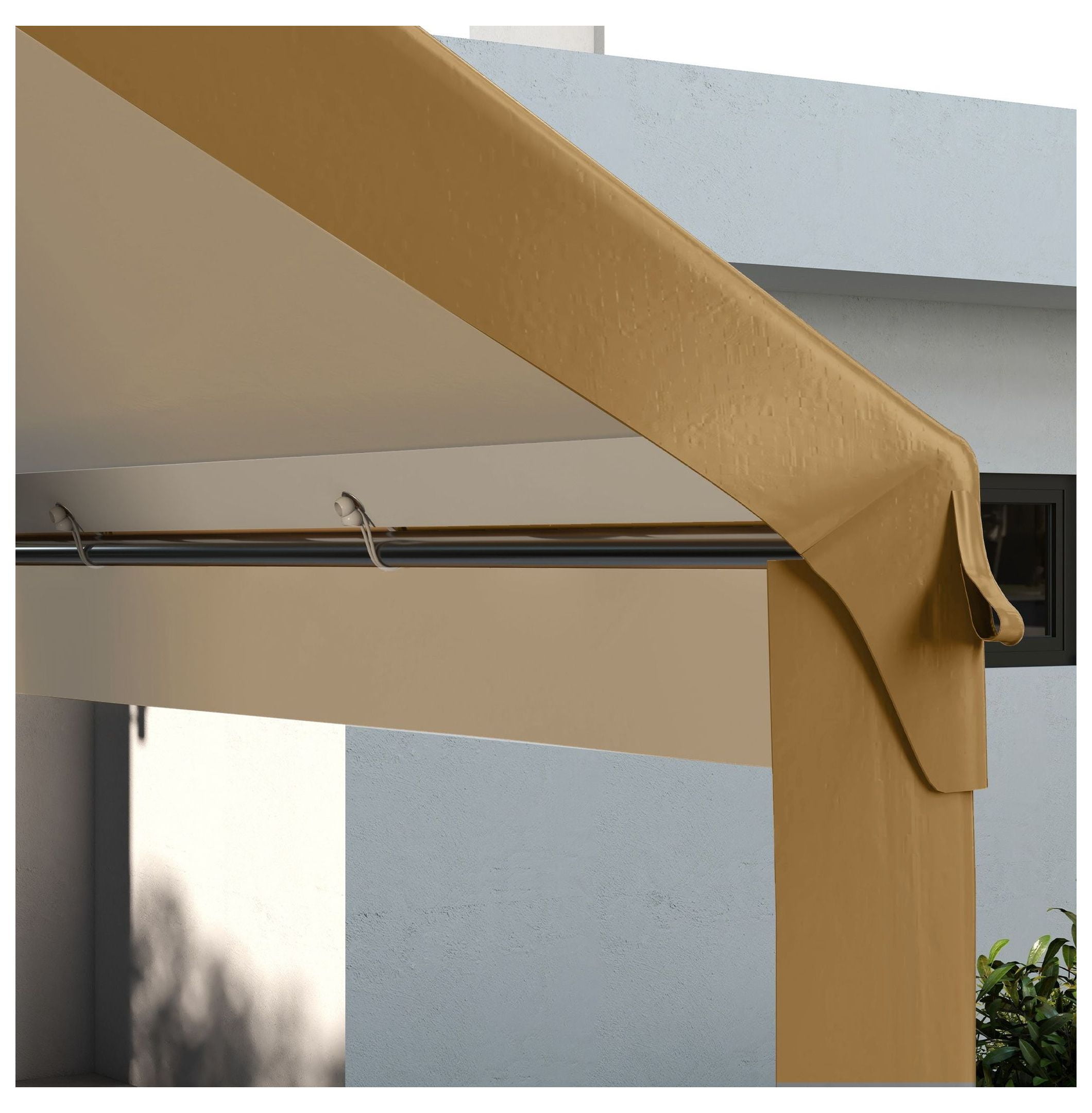 10x20ft Carport Roof Replacement Canopy, UV Resistant, Beige - Fits 84C-378V00 & 84C-206 Series