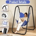 thumbnail image 4 of G TALECO GEAR Hammock Chair with Stand, Rustproof Hanging Chair with Stand, Hammock Swing Chair for Indoor and Outdoor Use in Patio, Yard, Garden, Blue, 4 of 8