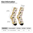 thumbnail image 2 of Daiia Retro Musical Print Crew Socks – Soft Breathable Long Socks for Men & Women, Moisture-Wicking & Comfortable Daily Wear Socks, One-Size Fits Most (US 5-11), 2 of 6
