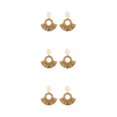 thumbnail image 4 of Guardurnaity Paquete de 6 aretes de ratán Durabilidad Hecho a mano Moda Trenza Aro Diseño único Material premium Perno de oreja Círculo hueco Type1 NO1 Guardurnaity CBP197626, 4 of 6