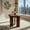 Red, variant on Demi Bonn 16" Round Wooden Side Table, Formaldehyde-Free Waterproof Fluted Leg Accent Table for Living Room, Bedroom & Lounge, 3-Leg Stable Design, Soft Rounded Edges, Black