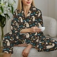 thumbnail image 6 of Balery Cute Alpaca Pattern Pajama Sets for Women Long Sleeve 2 Piece Sleepwear Loungewear Sets Soft PJ's with Pockets Long Sleeve Comfy Pj Sets-XX-Large, 6 of 7
