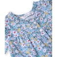 thumbnail image 3 of Vestido Beebay azul con estampado y botones, corte A, talla 5 años, 3 of 6