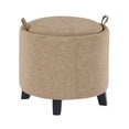 thumbnail image 3 of Convenience Concepts Designs4Comfort Oscar Storage Ottoman with Reversible Tray, Tan Fabric, 3 of 10