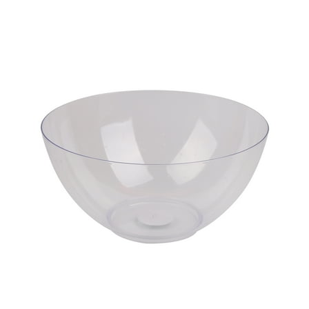Classic Punch Bowl, Clear Plastic, 13.2 x 6.5 Inch, by Way to Celebrate
