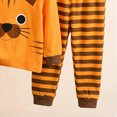 thumbnail image 4 of NOLDARES Outfit for Toddler Boys Long Sleeve Print Crewneck Top Elastic Waist Pants 2 Piece Casual Winter Clothing Set Size:18-24 M,Orange, 4 of 5
