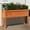 Wax brown, variant on vidaXL Garden Planters 2 pcs with Legs Solid Wood Douglas
