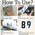 thumbnail image 3 of Self-adhesive 4 Inch House Numbers, Acrylic Modern House Address Numbers for Outside, Large Black Door Numbers for House Office Mailbox Door Home Room Hotel Apartments (Black, 4in No.7), 3 of 6