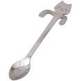 thumbnail image 4 of Mini cucharas de café para gatos de acero inoxidable 4 piezas sopa de té postre de azúcar aperitivo cucharas colgantes aparato de cocina Afortunado Sencillez, 4 of 4
