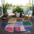thumbnail image 6 of Addison Rugs Chantille Indoor/Outdoor Transitional Contemporary Green Washable Round Rug, 8' x 8', 6 of 6