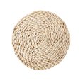 thumbnail image 1 of HEVIRGO Corn Bran Woven Dining Table Mat Heat Insulation Pot Holder Coasters Placemat, 1 of 10