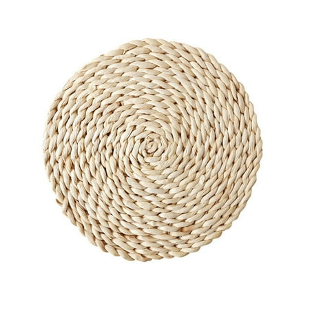 

Temacd Corn Bran Woven Dining Table Mat Heat Insulation Pot Holder Coasters Placemat