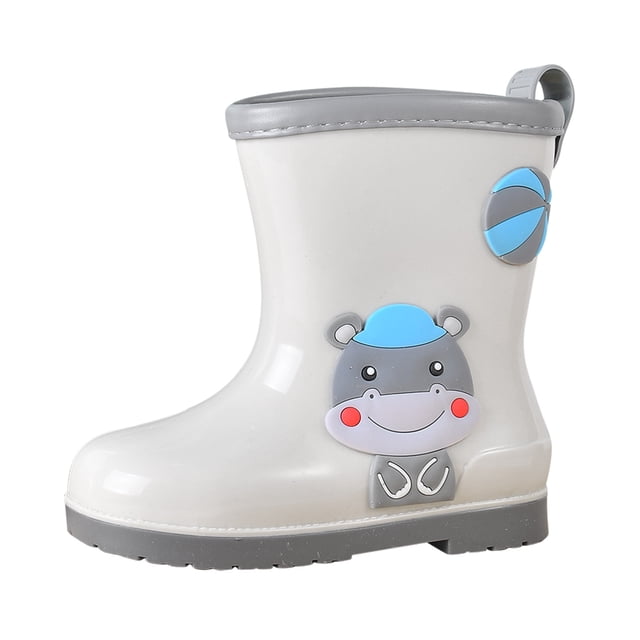 NOKIO Trendy Cartoon Rain Boots Multi-Directional Tread Pattern Shockproof EVA Midsole 𝗪aterproof Construction Slip-Resistant Sole for Daily Outdoor Use