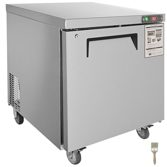 KFFKFF 28" Wide Refrigerated Prep Table 7.42 Cubic Feet Food Prep Refrigerator with 1 Door