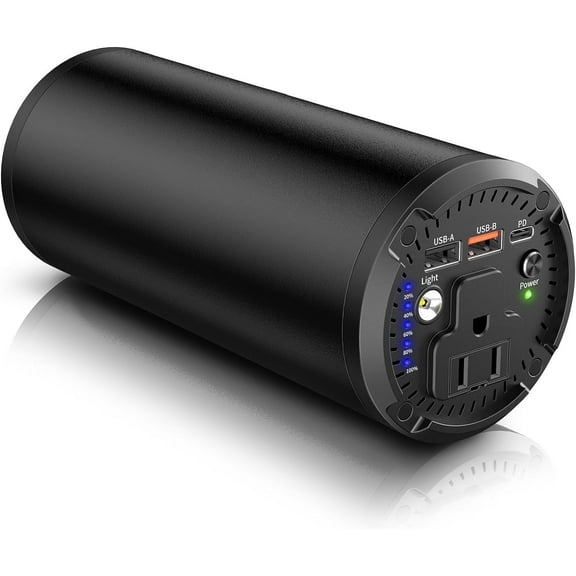 PADJYYUSZ Portable Laptop Charger with AC Outlet/98Wh/27000mAh/Fast Charging. Black