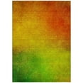 thumbnail image 2 of 9' X 12' Terra Cotta Gold And Green Ombre Washable Indoor Outdoor Area Rug, 2 of 5