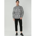 thumbnail image 4 of INSPIRE CHIC Men's Vintage Leopard Printed Button Down Long Sleeve Cotton Shirt, 4 of 7