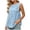 *1-Light Blue, variant on Women's Side Split Workout Tank Top , Ladies' Layered Sleeveless Athletic Shirt , Summer Yoga Running Flowy Tops For Women,Army Green,S-2XL